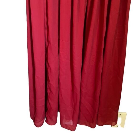 Victoria’s Secret red beaded maxi slip dress.‎ Gold  tag - Picture 6 of 7